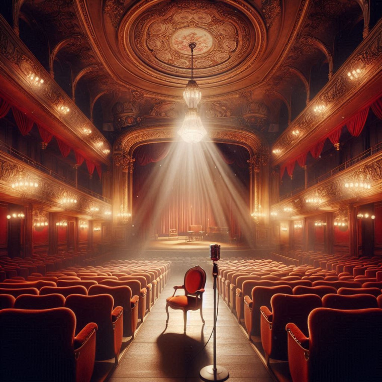 An elegant and historic music venue, L'Olympia stands as a cultural gem in Paris, with its grand, vintage architecture and iconic stage. The image showcases the stunning interior, where eclectic performances come to life, surrounded by ornate details and luxurious seating. The vibrant energy of the audience adds to the atmosphere, highlighting L'Olympia as a must-visit destination for live music lovers. Perfectly capturing both the historic charm and modern energy, this venue offers an unforgettable experience for all who step inside.