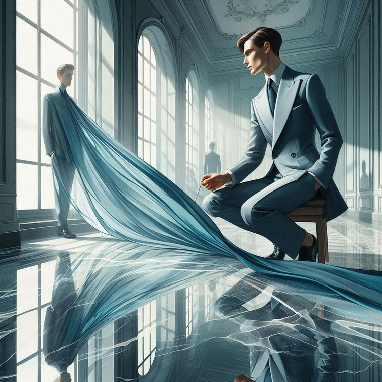 Lanvin Tailoring captured through the lens of TLC Paris—where Parisian heritage meets modern sophistication. A master tailor works with precision in a setting of quiet luxury, crafting a bespoke suit that reflects the elegance and innovation of the Lanvin house. A true expression of timeless French style, featured by TLC Paris.