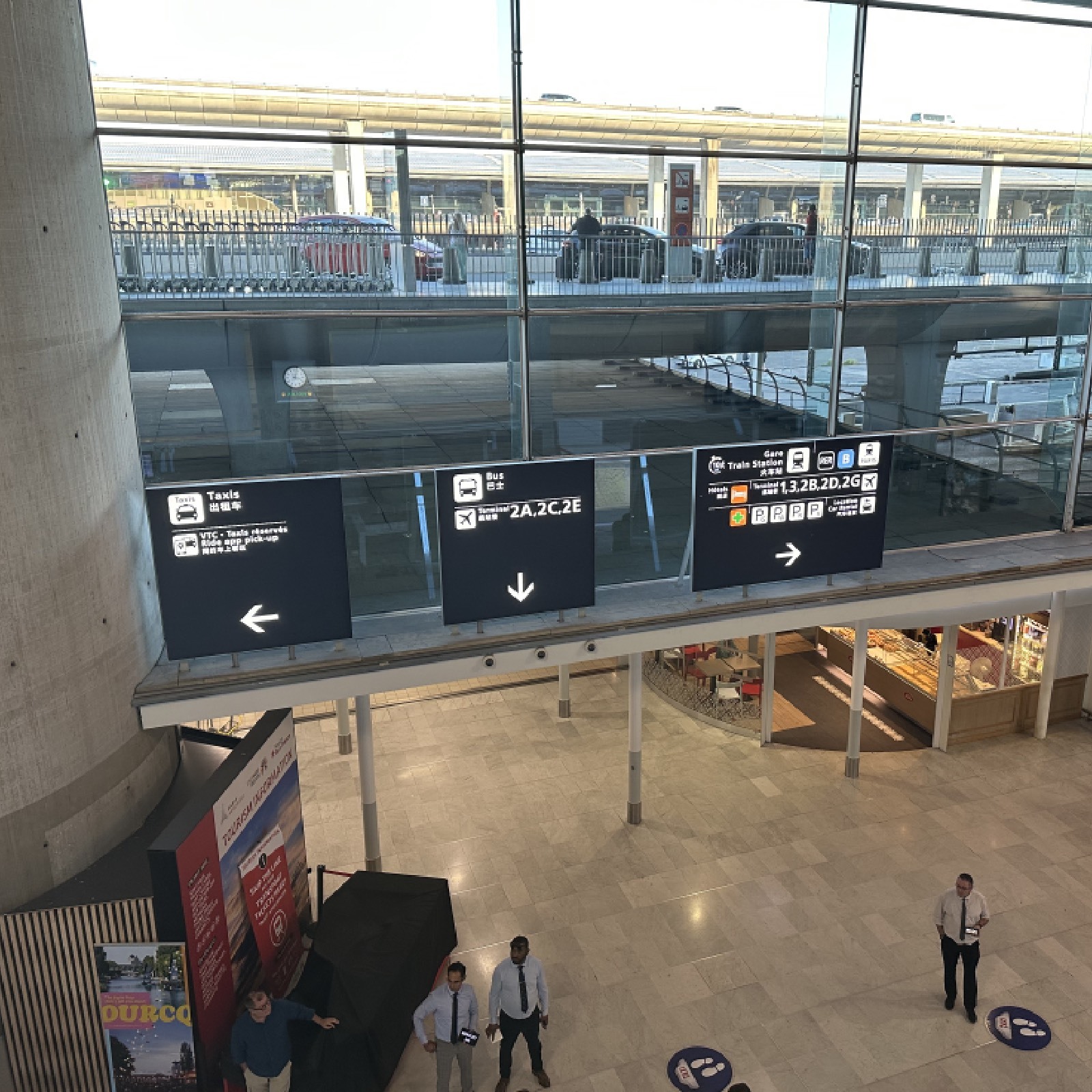 Charles de Gaulle Airport transport hall in Paris