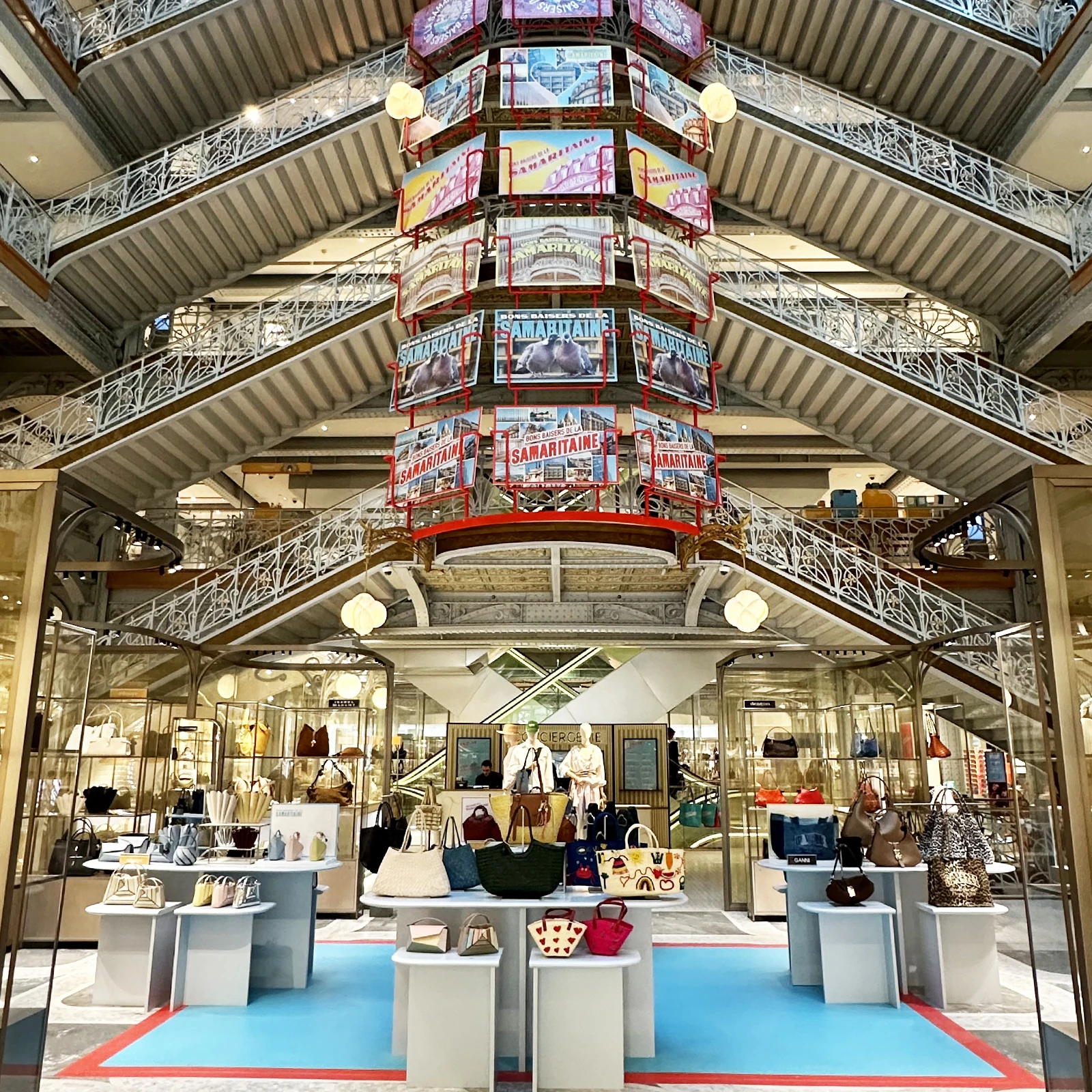 Interior architecture of La Samaritaine in Paris