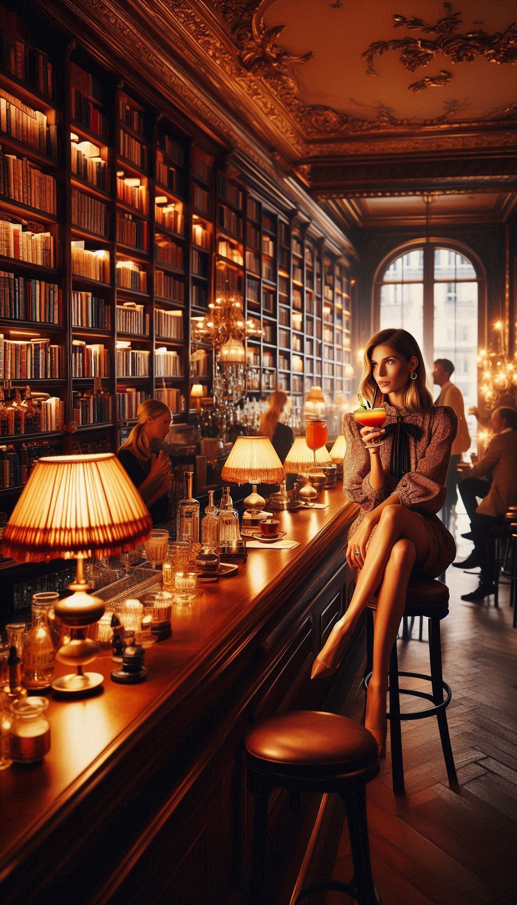 Le Fumoir — calm, book-lined bar & restaurant in Paris.