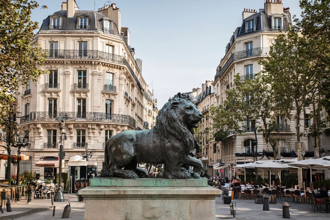 Place Denfert-Rochereau near Rue Daguerre Paris
