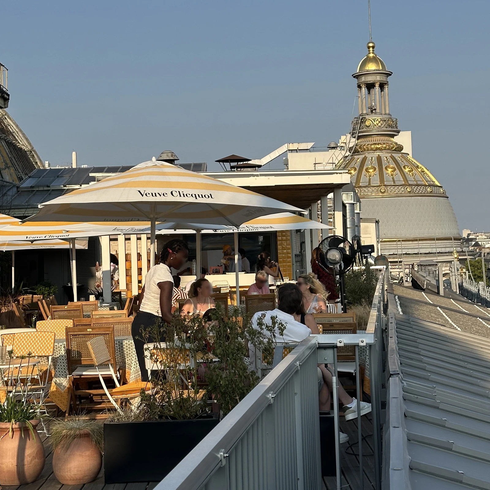 Printemps Haussmann luxury department store in Paris for fashion beauty shopping and panoramic rooftop views