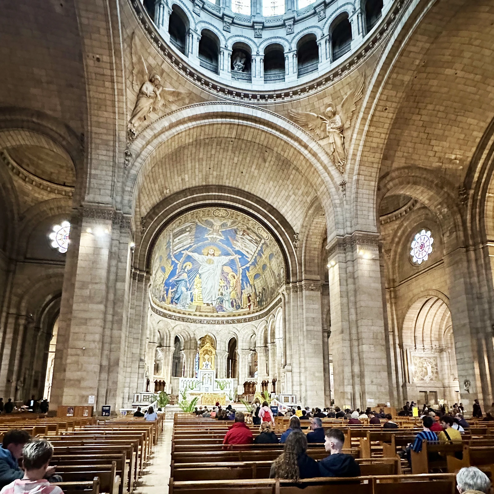Interior of Sacré-Cœur Basilica in Montmartre
