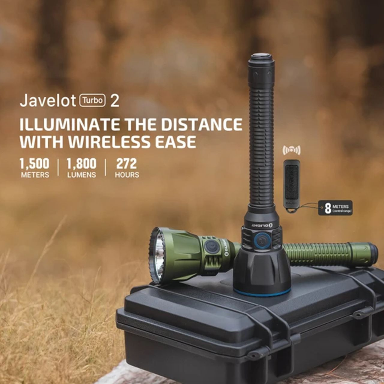 OLIGHT Javelot Turbo2 ODグリーン Olight Javelot Turbo 2 OD Green 1,800 Lumen Long Range Rechargeable Fl