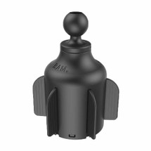 Stubby mount for Iridium dock in vehicle cup holder