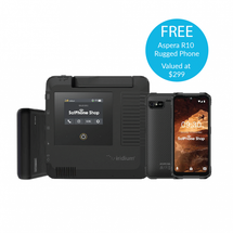 Iridium GO! exec satellite device with Aspera R10 phone and power bank