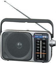 Panasonic portable AM/FM analogue radio for camping and off-grid use