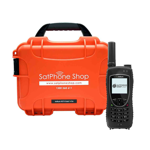 Iridium Extreme 9575 satellite phone and Grab-N-Go carry case