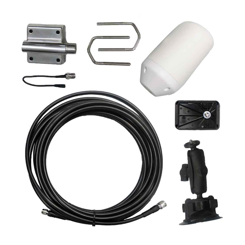 Iridium GO! marine antenna kit with mounting hardware