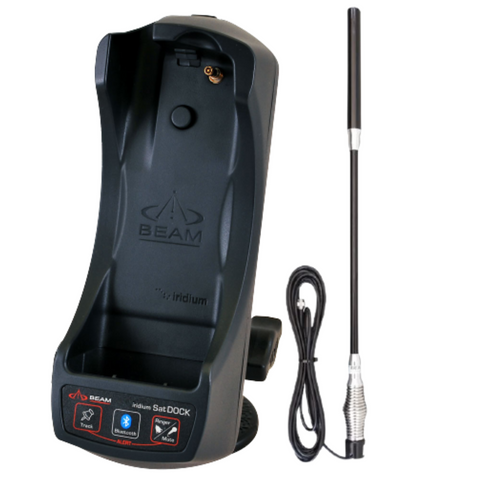 Beam 9555 SatDOCK-G whip antenna bundle vehicle setup