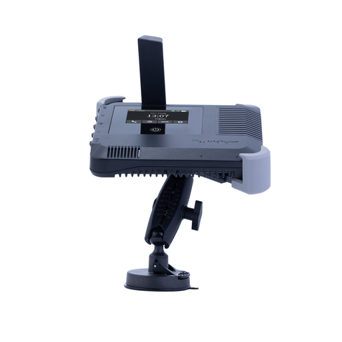 Iridium GO! exec dual mode antenna mounted on bracket