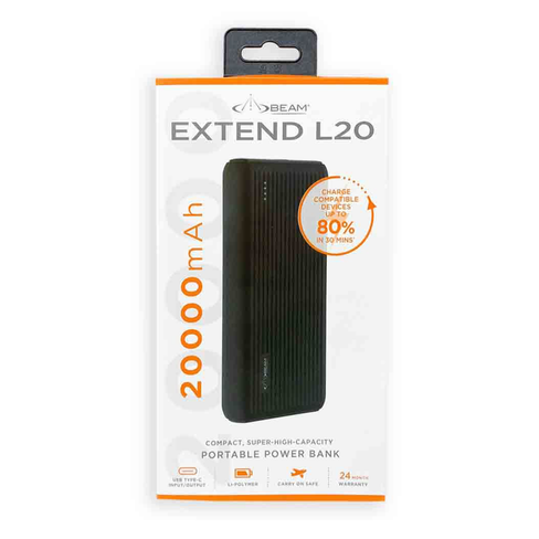 Beam 20,000mAh portable power bank