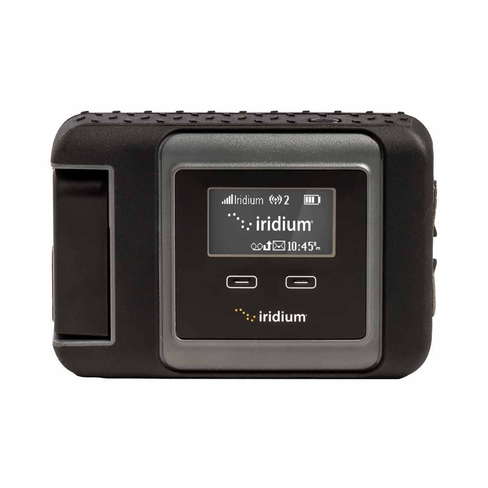 Iridium GO! satellite communicator rear view