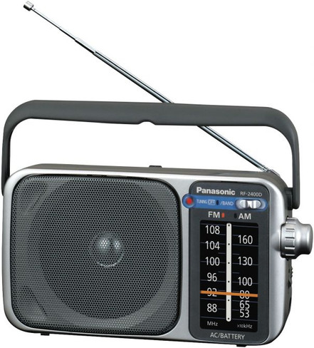 Panasonic portable AM/FM analogue radio for camping and off-grid use