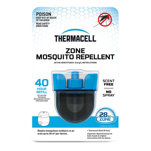 Thermacell 40 Hour 8.9ml Rechargeable Refill: Long-Lasting Rechargeable Refill Providing 40 Hours of Scent-Free Mosquito Protection, Perfect for Camping and Outdoor Adventures.