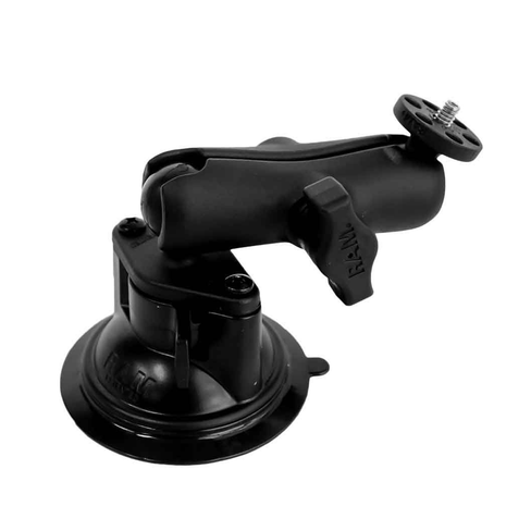 Iridium GO! window mount bracket showing adjustable arm