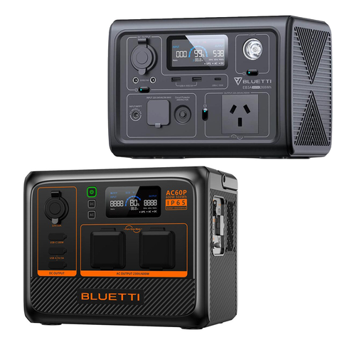 BLUETTI AC60P and EB3A essential home backup power pack
