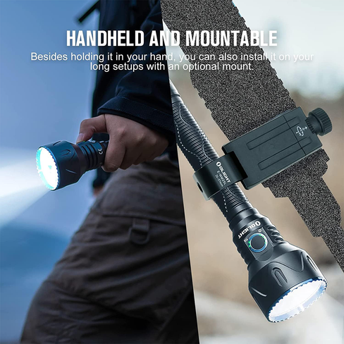 Olight Javelot Pro 2 flashlight in hand outdoor use