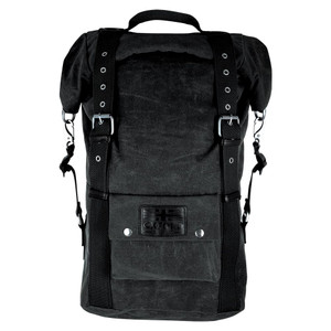 Oxford Heritage Wax Cotton Backpack Black 30L