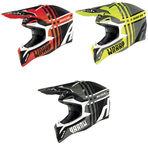 Airoh Wraap Broken Matt Motocross Off Road Helmet