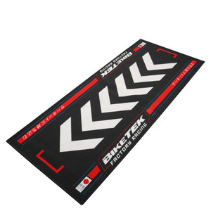 Biketek 'Series 7' Garage Mat - 'Rising Sun - RED'