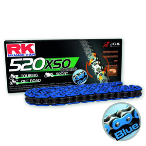 RK Taka Sago Motorcycle Motorbike Heavy Duty X Ring Derive Chain 520XSO Blue X 120