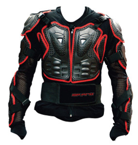 Bike it GP-Pro Ballistic Light Weight Motorcycle Removable Protector Bike Jacket