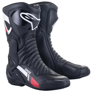 Alpinestars New SMX-6 V2 Motorcycle Riding Boots Black White Grey