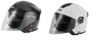VCAN Motorcycle Motorbike Open Face Dark Smoke Sun Visor H586 Helmet