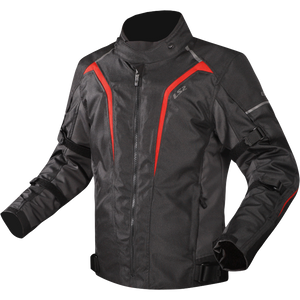 LS2 SEPANG MAN MOTORBIKE JACKET BLACK GREY RED