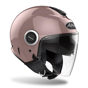Airoh Helios Urban Jet Open Face Motorcycle Scooter Helmet  Metalllic Rose