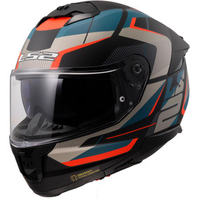 LS2 FF808 Stream II Matt Black Blue Road Motorcycle Full Face Helmet