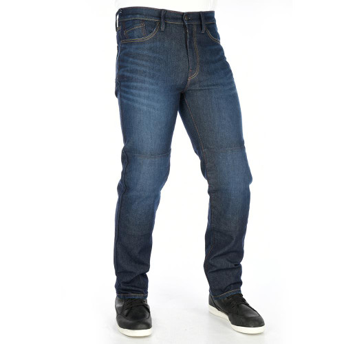 Oxford Motorcycle Jeans Straight MS Dark Aged Short Leg