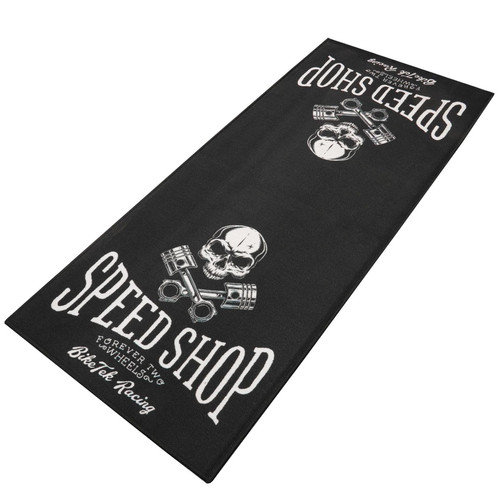 Biketek 'Series 7' Garage Mat - 'Speed Shop'