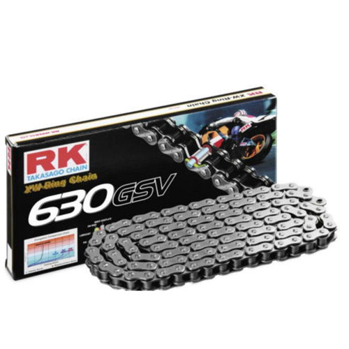 RKTAKASAGO CLASSIC MOTORBIKE MOTORCYCLE CHAIN SILVER X-RING 630GSV-106 