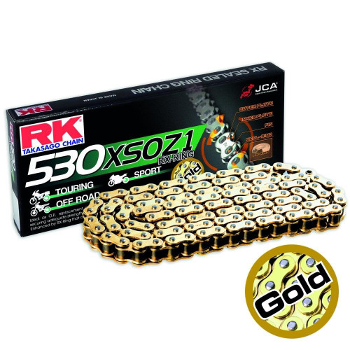 RK 530 XSO Z1 Gold Motorcycle Motorbike Drive Chain X 106