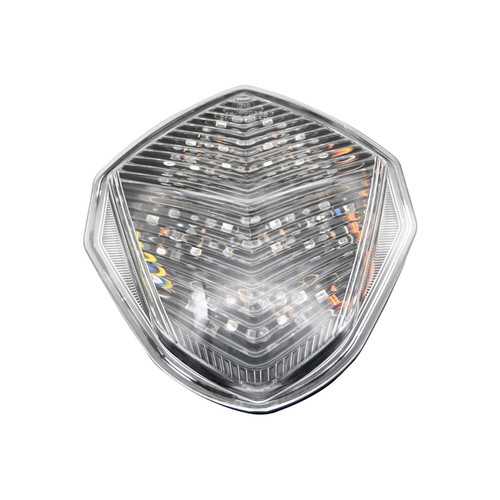 Bike It Motorbike Motorcycle LED Rear Light Clear Lens And Integral Indicators