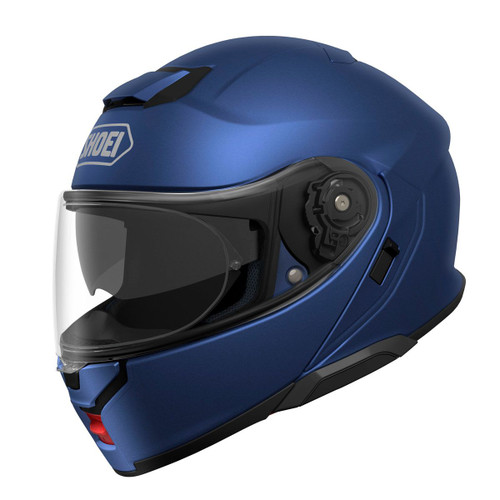 Shoei Neotec 3 Plain Matt Blue Metallic Full Face Motorbike Helmet 2024