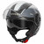 Spada Lycan Strobe Open Face Helmet Black White | mybikesolutions.co.uk