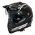 Spada Intrepid Delta Dual Sport Motorcycle Road Crash Helmet White Black Grey