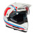 Spada Intrepid Delta Dual Sport Motorcycle Road Crash Helmet White Blue Orange