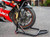 MotoGP 1 Piece Fork Fitment Front Track Paddock Stand - Black