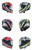 Caberg Avalon X Kira Matt Black/Grey/Red Motorbike Helmet On Road