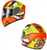 Vcan H128 Mohawk Full Face Motorcycle Helmet – Yellow/Orange