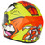 Vcan H128 Mohawk Full Face Motorcycle Helmet – Yellow/Orange