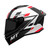 New Mt Stinger 2 Full Face Motorbike Helmet Sporty Look White red Black