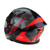 VIPER RSV95 ROGUE BLACK RED FULL FACE QUICK RELEASE MOTORCYCLE HELMET UK