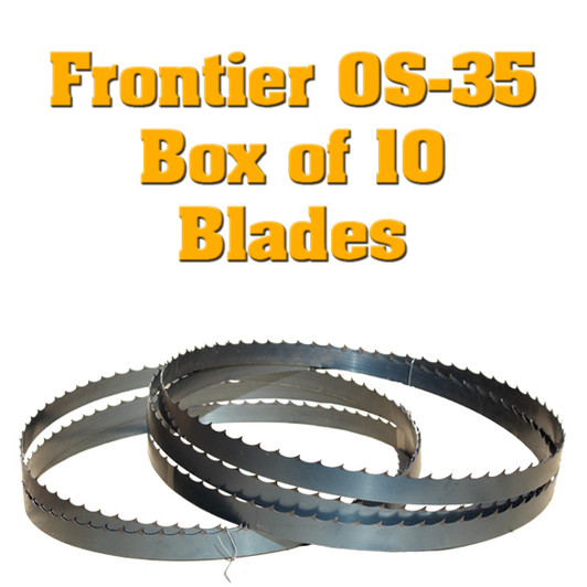 Box of 10 blades for Frontier OS-35 Sawmill Box of 10 blades for Frontier OS-35 Sawmill