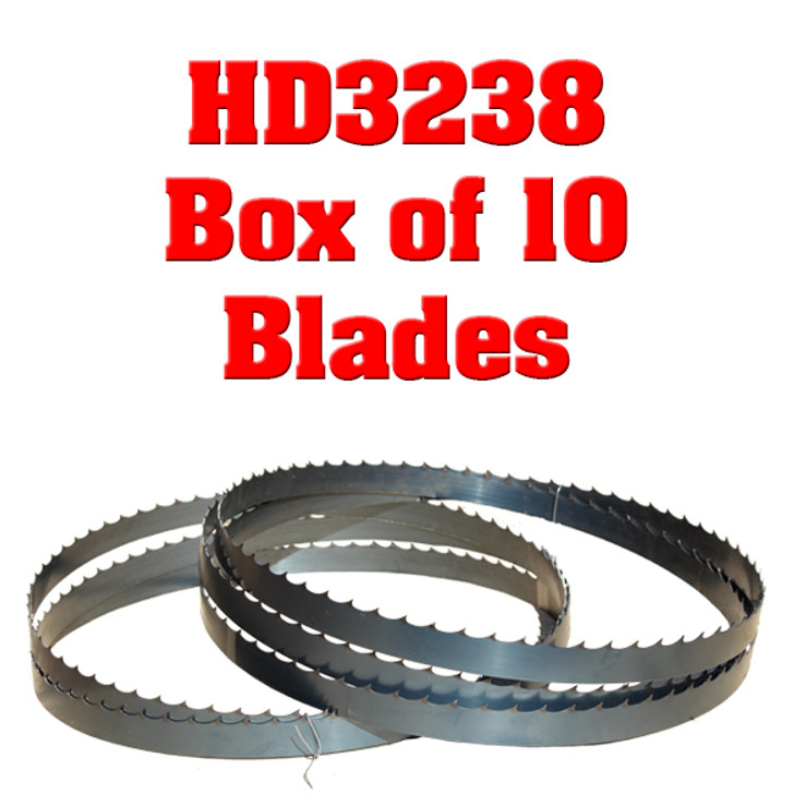 Bandsaw blades for the Cooks HD3238 sawmill